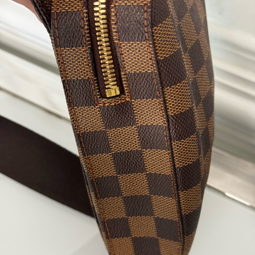 LOUIS VUITTON DAMIER EBENE GERONIMOS BUM BAG AUTHENTIC - Picture 7 of 17